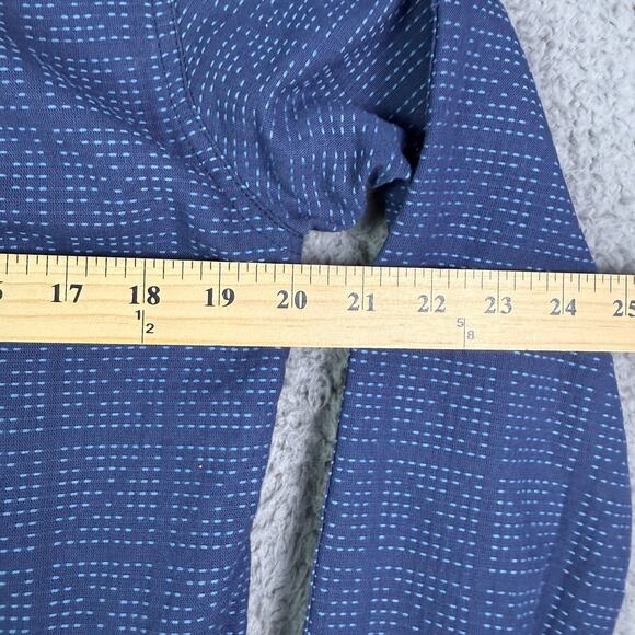 Rogue Territory Sashiko Oxford Work Shirt Mens S Navy Blue USA Button Down NEW - Picture 7 of 10